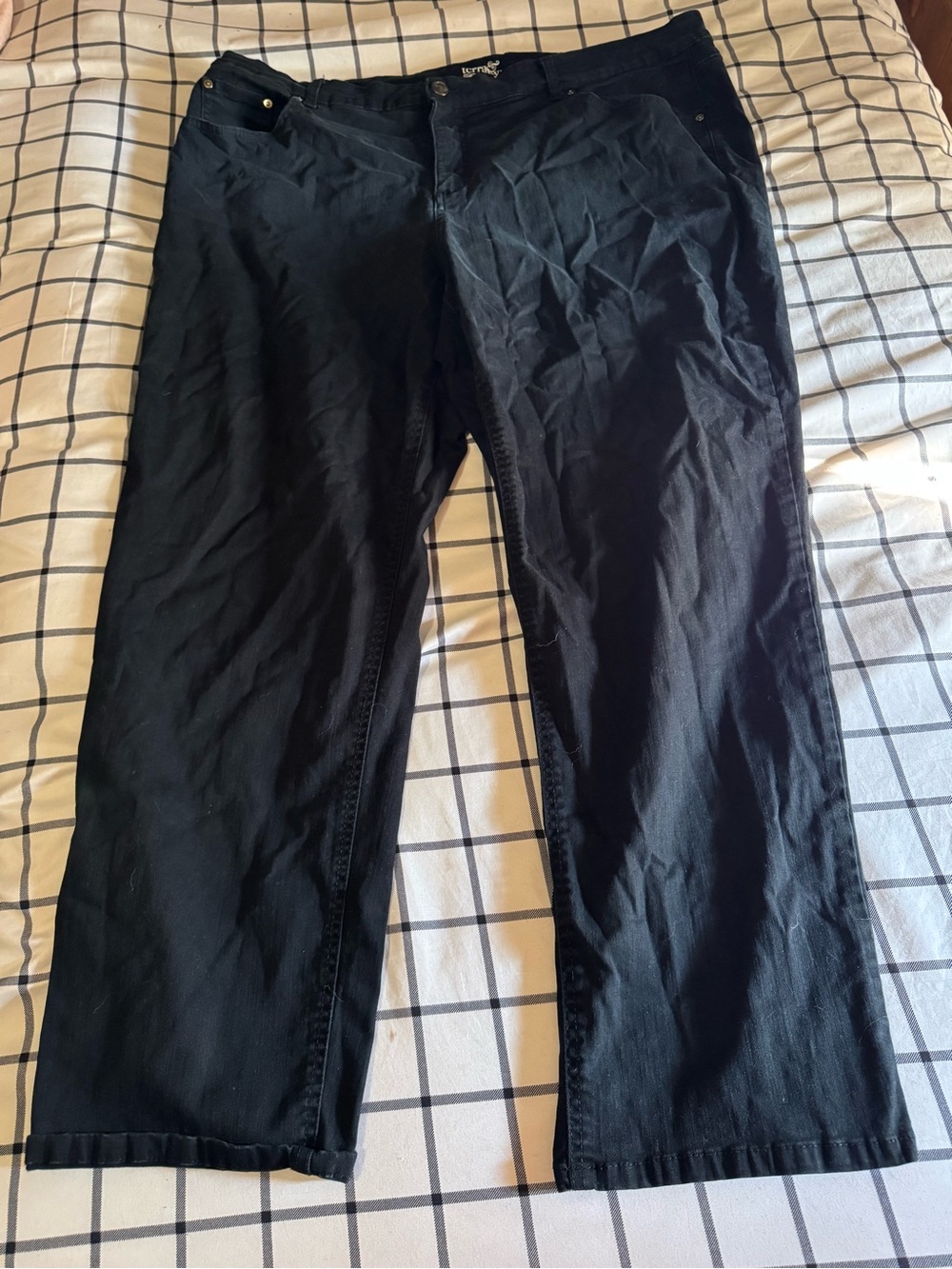 Women’s Terra & Sky Black Jean Stretch Pants Size 24W